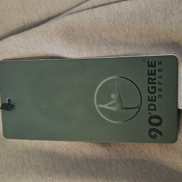 NWT 90 DEGREE BY REFLEX Brushed Terry Tie Hem Pullover Mocha Large - Picture 11 of 13